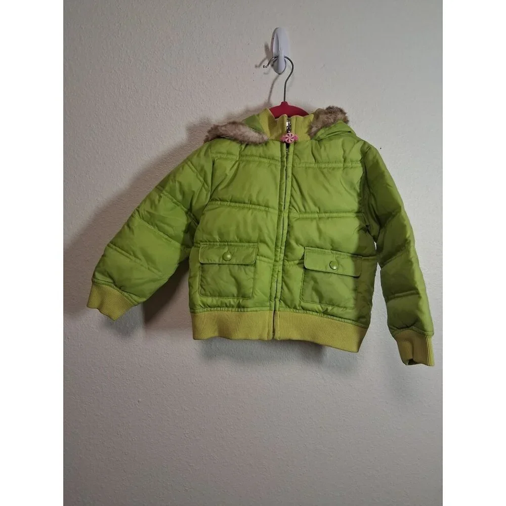 Gymboree Winter Coat Jacket Green Size XS 3-4 Years